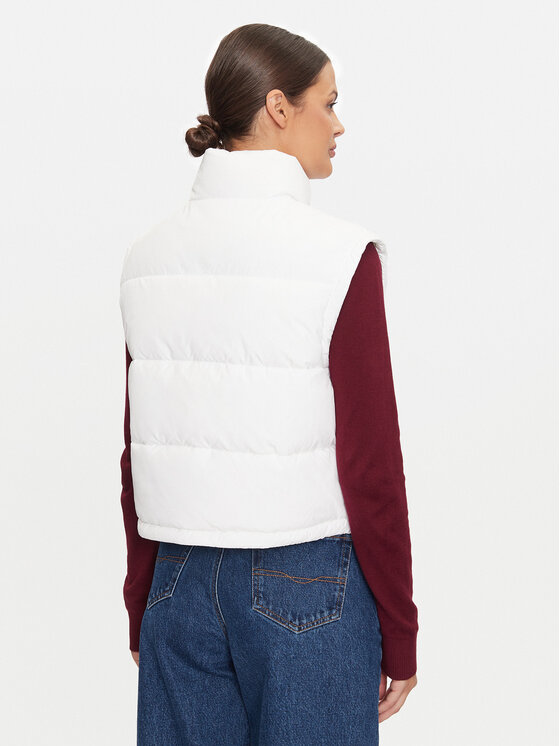 Tommy Jeans Tommy Jeans Varrukateta jakk Essential DW0DW19696 Valge Regular Fit