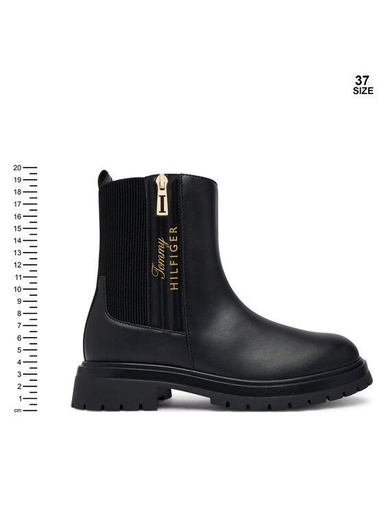 Tommy Hilfiger Tommy Hilfiger Botki Ashlyn T3A5-35161-1355 S Czarny