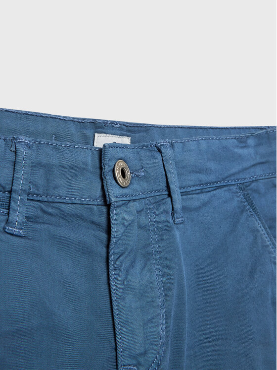 Pepe Jeans Pepe Jeans Auduma šorti Blueburn Short PB800726C75 Zils Regular Fit
