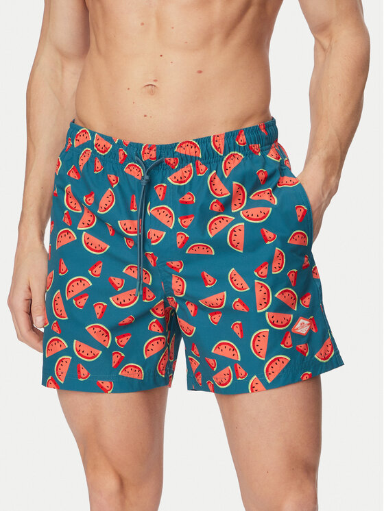 Jack & Jones Szorty kąpielowe Maui Vibes 12291426 Niebieski Regular Fit