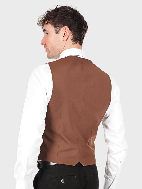 Evenemen Evenemen Kamizelka BOSTON ROMOLO 66T Brązowy Slim Fit