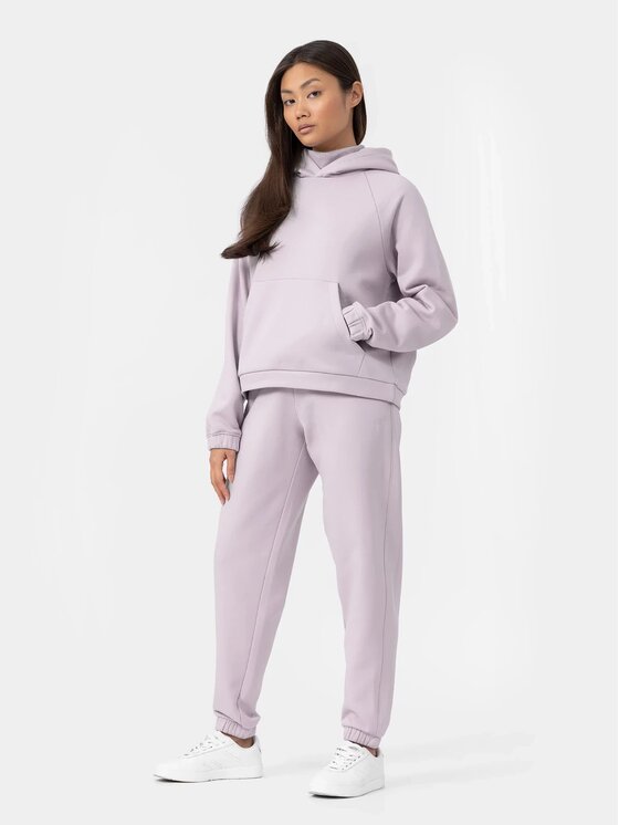 4F 4F Pantaloni da tuta 4FAW22TTROF365-52S Rosa Regular Fit