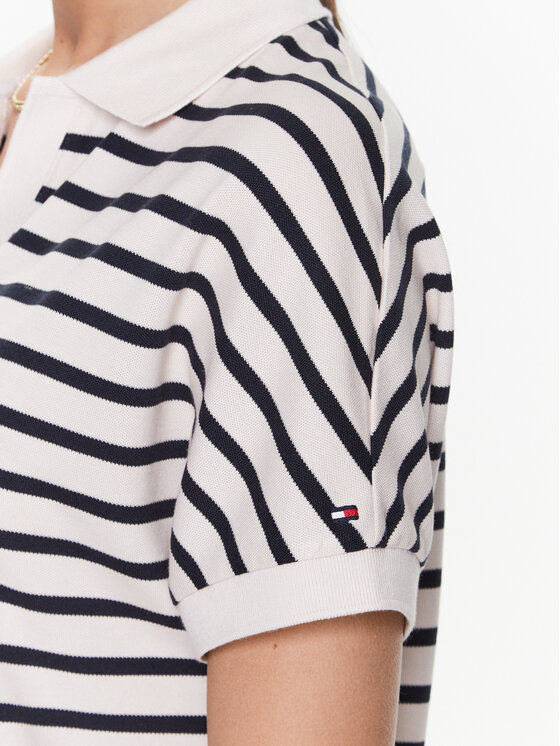 Tommy Hilfiger Tommy Hilfiger Φόρεμα καθημερινό WW0WW38639 Εκρού Relaxed Fit