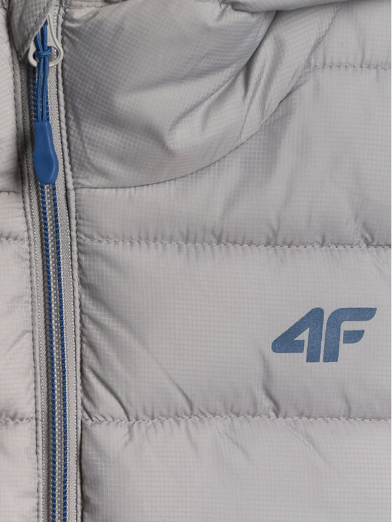4F 4F Kamizelka OUTERWEAR Szary Regular Fit