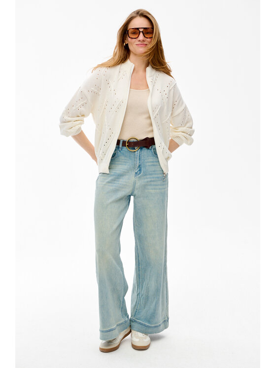 blue shadow blue shadow Kardigan Blash Écru Regular Fit