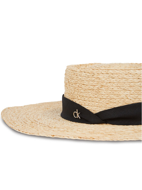 Calvin Klein Calvin Klein Šešir Ck Metal Linen Band Straw Hat K60K612915 Bež