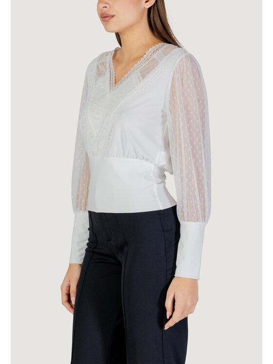 Morgan De Toi Morgan De Toi T-shirt 251-TAGADO Bianco Egg Fit