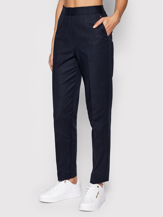 Tommy Hilfiger Chinos Hailey WW0WW34341 Bleu marine Slim Fit