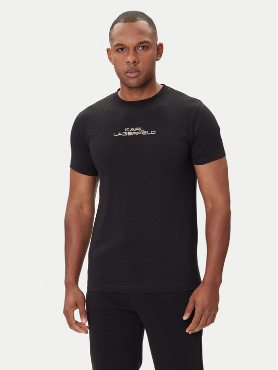 KARL LAGERFELD KARL LAGERFELD T-shirt 755061 554242 Crna Regular Fit