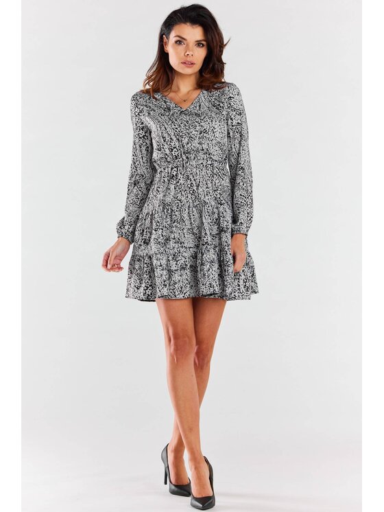 Awama Awama Vestito da giorno A470 Nero Basic Fit