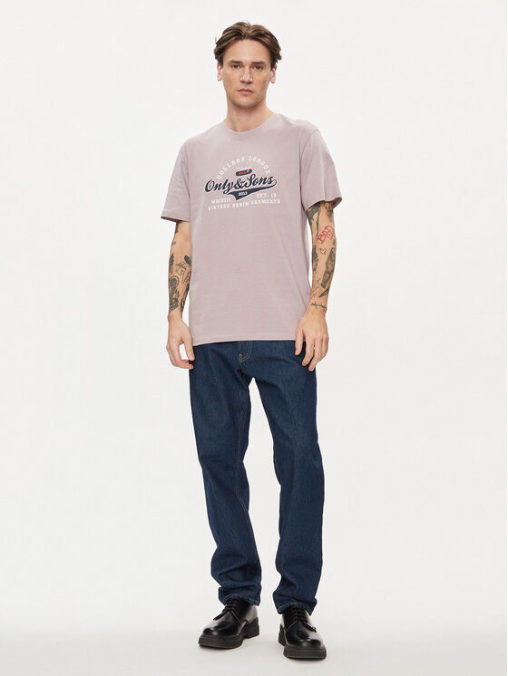 Only & Sons Only & Sons Majica Lenny 22028593 Vijolična Regular Fit