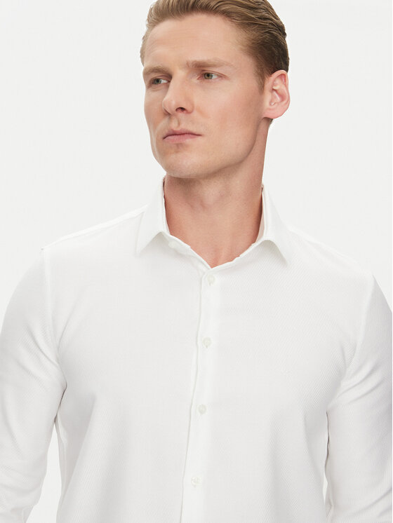Calvin Klein Calvin Klein Cămașă K10K114316 Alb Slim Fit