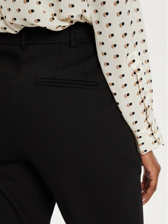 Marella Marella Pantaloni di tessuto Kapok 2423136111 Nero Regular Fit