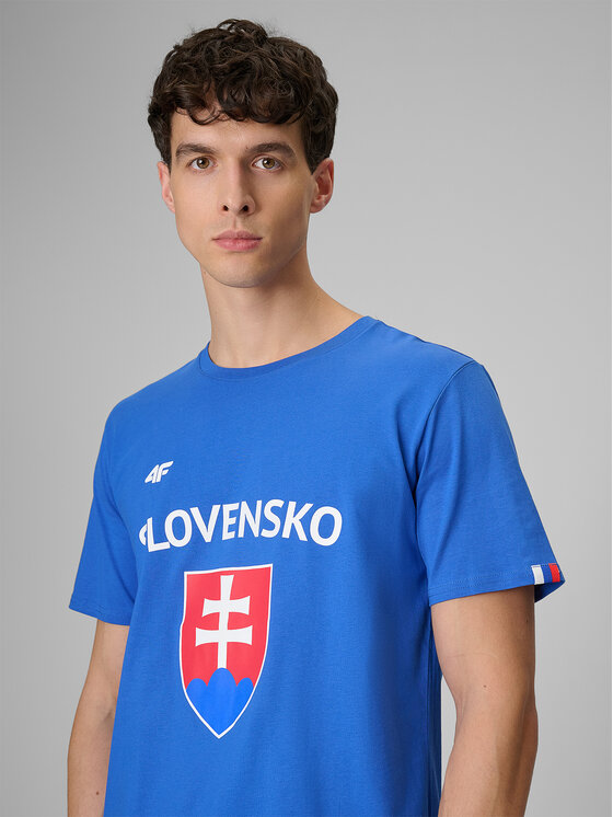 4F 4F T-Shirt TEAMWEAR Niebieski Regular Fit