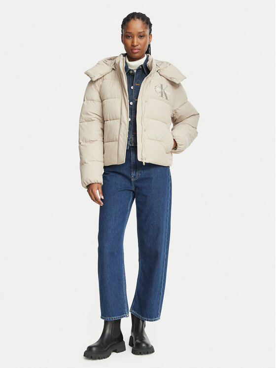 Calvin Klein Jeans Calvin Klein Jeans Winterjacke LV047H506G Beige Regular Fit