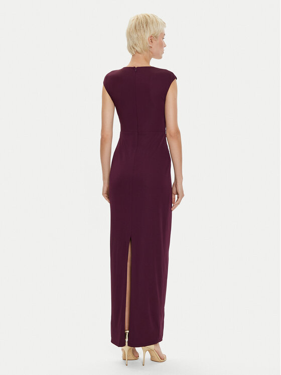 LAUREN RALPH LAUREN LAUREN RALPH LAUREN Večerna obleka 253951570002 Bordo rdeča Regular Fit