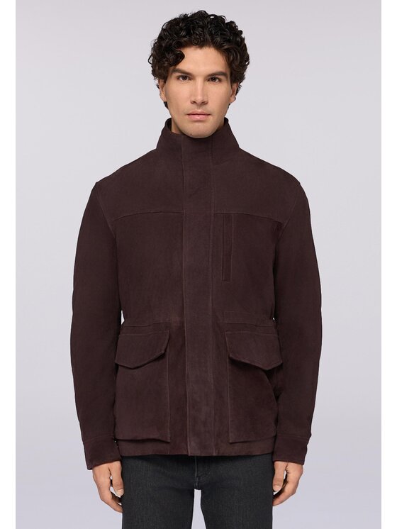 Trussardi Trussardi Giacca di pelle R303M000006N023 Marrone Regular Fit