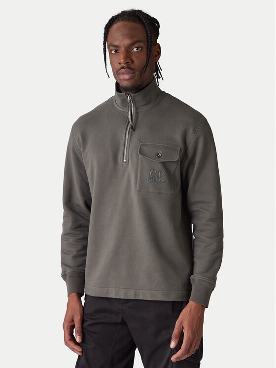 C.P. Company Bluză 20CMSS026A005086W Gri Regular Fit