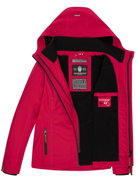 Marikoo Marikoo Kurtka przejściowa Erdbeere Czerwony Regular Fit