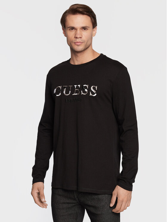 Guess Longsleeve Sorin M2BI57 K8FQ4 Negru Regular Fit | Modivo.ro