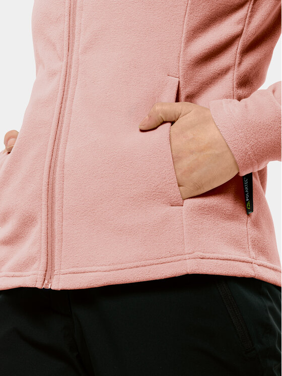 Jack Wolfskin Jack Wolfskin Fleecová mikina Taunus Fz 1711391 Růžová Regular Fit