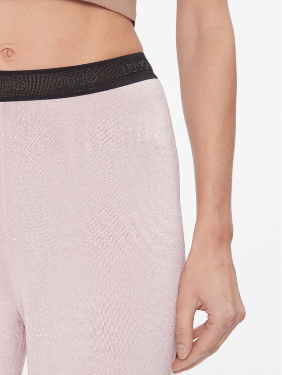 Liu Jo Sport Liu Jo Sport Текстилни панталони TA4011 MS014 Розов Bootcut Fit