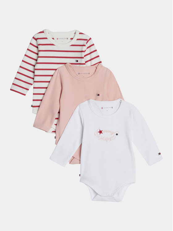 Komplet 3 par body dziecięcych Tommy Hilfiger
