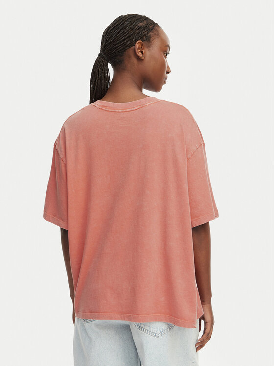 Roxy Roxy T-särk Talloversize Washed ERJZT06081 Heleoranž Loose Fit