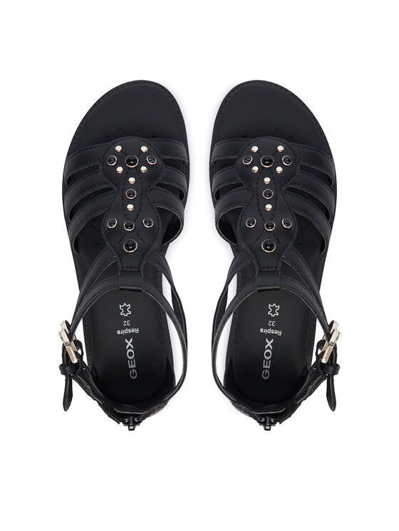 Geox Geox Sandalen Jr Sandal Karly J6535D 000BC C9258 S Schwarz
