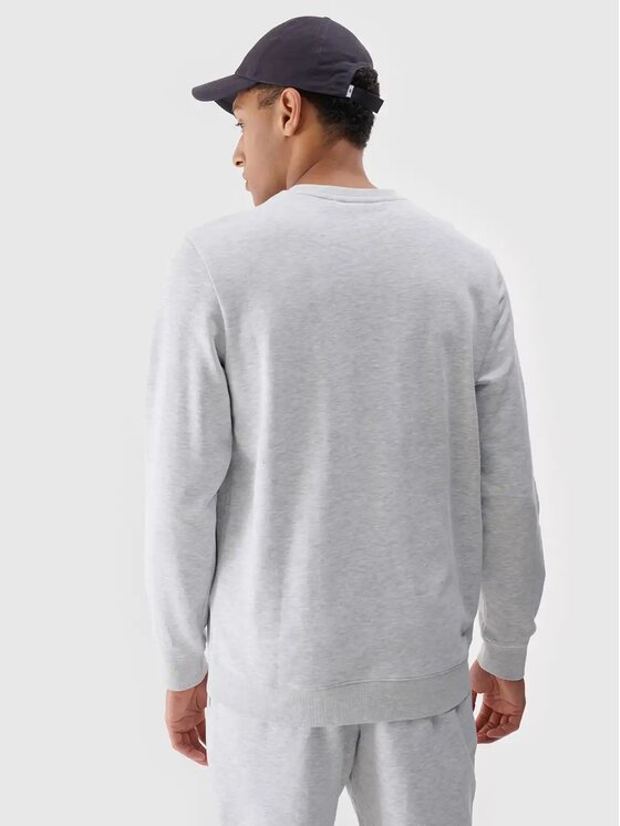4F 4F Bluza 4FWMM00TSWSM1767-27M Szary Regular Fit