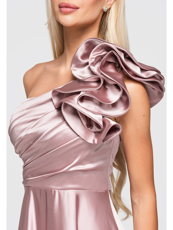 Ombre Ombre Sukienka wieczorowa LA-OM-DLR362 Różowy Regular Fit