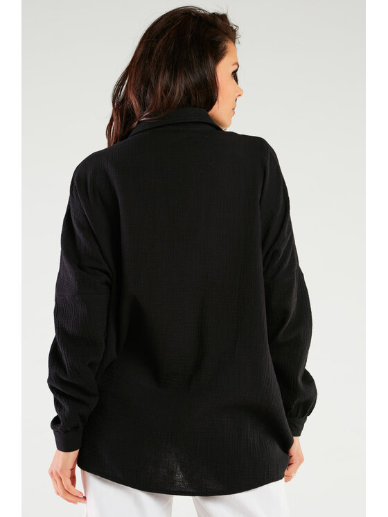 Infinite You Infinite You Koszula M264 Czarny Basic Fit