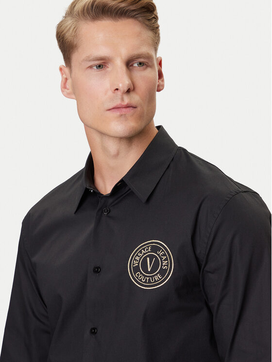 Versace Jeans Couture Versace Jeans Couture Srajca 79GALKS2 CN00K Črna Slim Fit