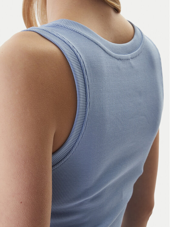 Fracomina Fracomina Топ FP26ST2001J40101 Блакитний Slim Fit