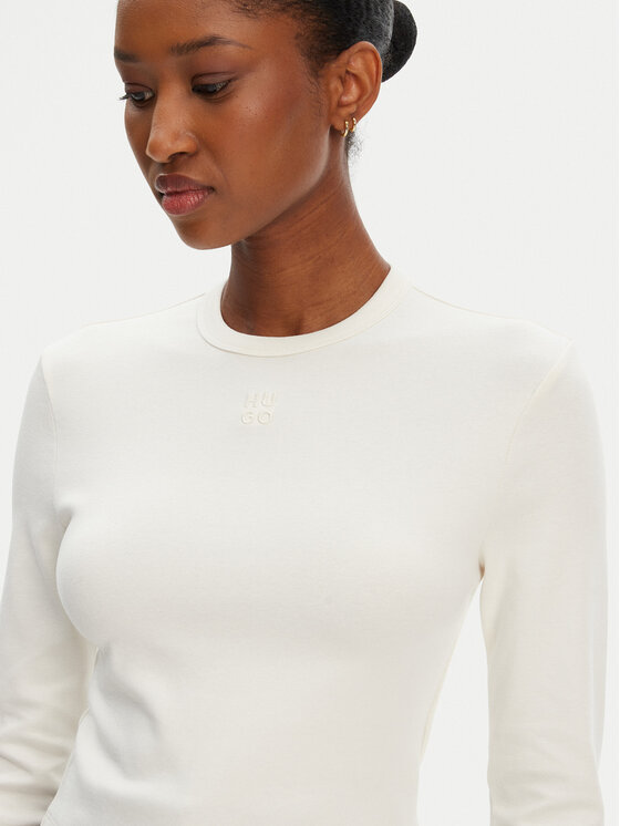 HUGO HUGO Halenka Dafilomena_3 50518378 Écru Slim Fit
