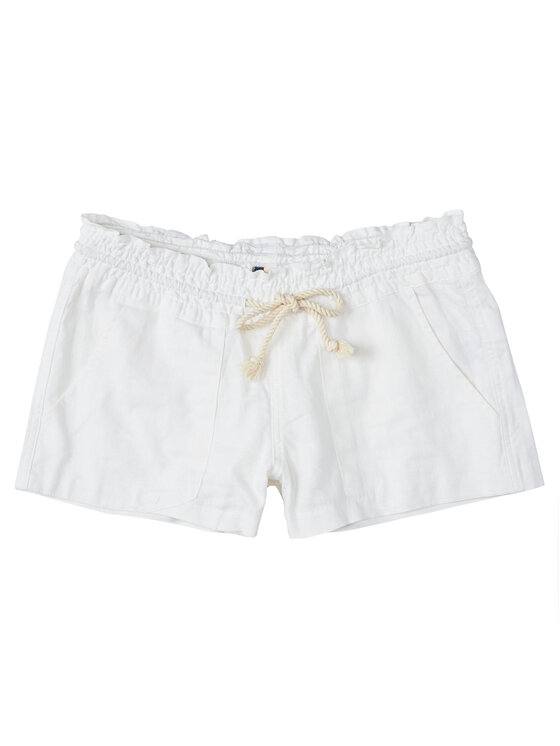 Roxy Roxy Шорти з тканини Oceanside ARJNS03007 Білий Regular Fit