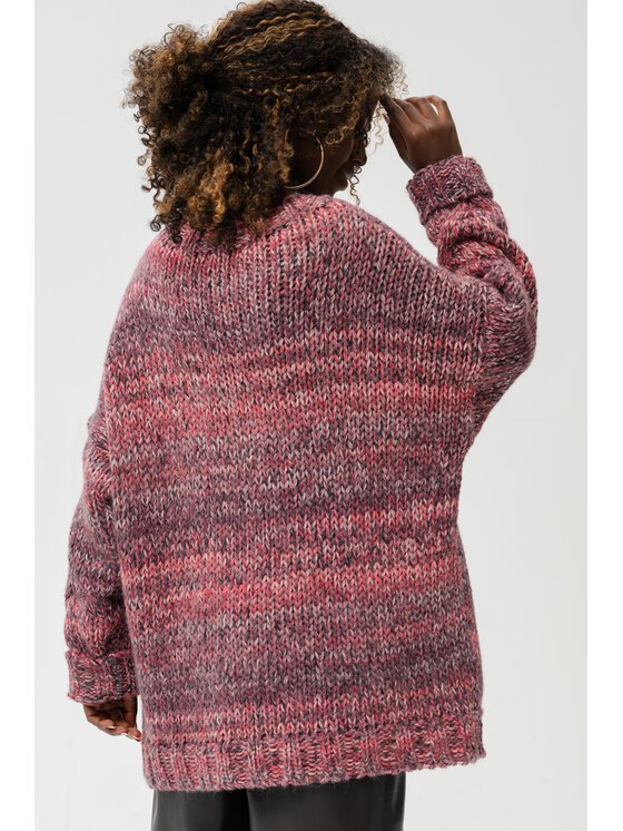 blue shadow blue shadow Sweter Klipo Fioletowy Regular Fit