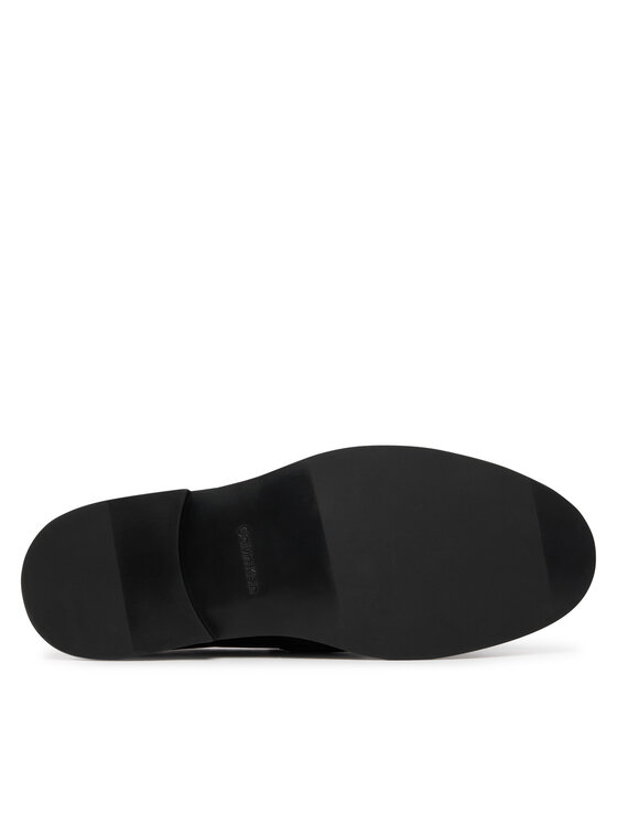 Calvin Klein Calvin Klein Pantofi Ess Rubber Loafer Hw Plaq Va Lth HM0HM02177 Negru