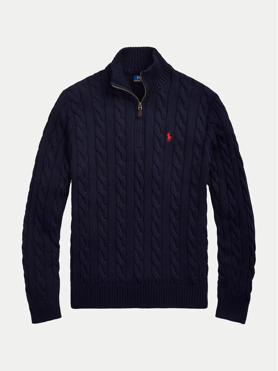 Polo Ralph Lauren Polo Ralph Lauren Sveter 710810841001 Tmavomodrá Regular Fit
