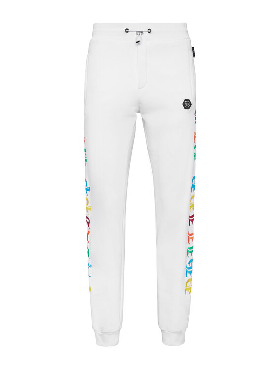 PHILIPP PLEIN PHILIPP PLEIN Jogger nohavice 807 Biela Jogger Fit