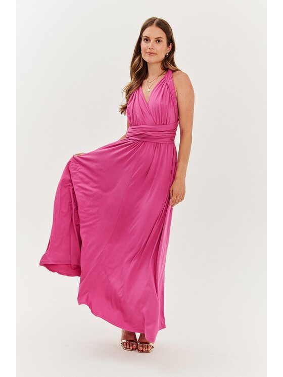 NAOKO NAOKO Sukienka codzienna Infinity Rose Amour Różowy Regular Fit
