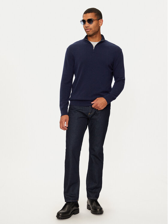 United Colors Of Benetton United Colors Of Benetton Pullover 1002U201I Dunkelblau Regular Fit