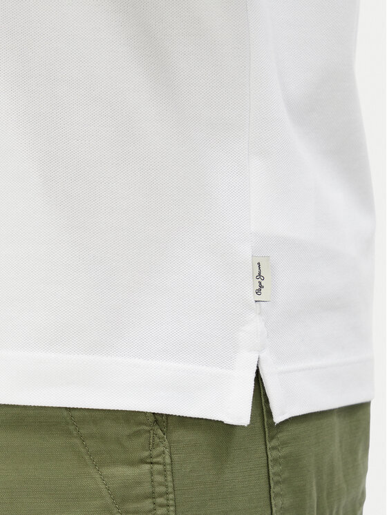 Pepe Jeans Pepe Jeans Polo majica Essential PM542298 Bela Regular Fit