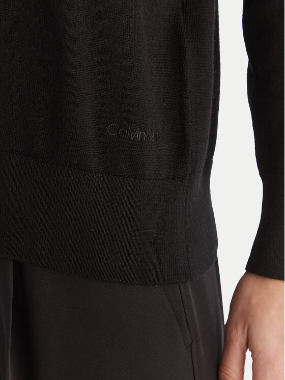 Calvin Klein Calvin Klein Sweter LV044A305G Czarny Regular Fit