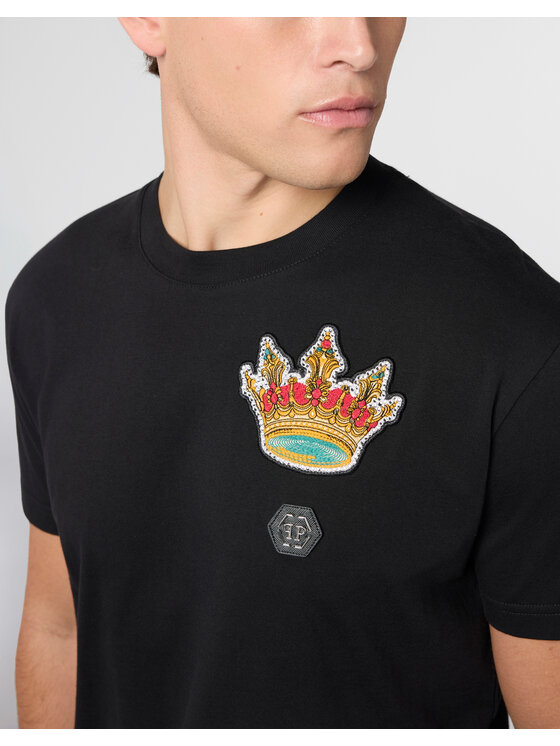 PHILIPP PLEIN PHILIPP PLEIN T-Shirt 29015 Czarny Regular Fit