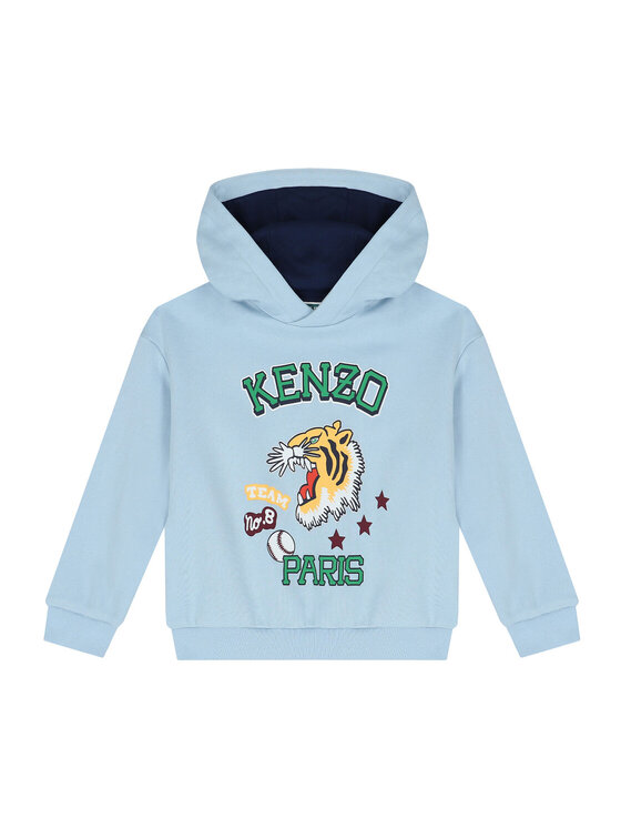 Kenzo Felpa 38979 7572 Turchese Regular Fit Modivo