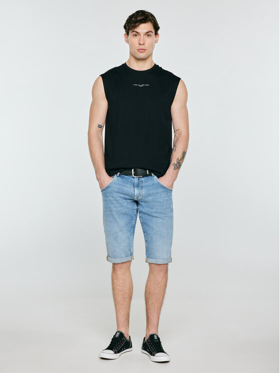 BIG STAR BIG STAR Tank top IRRER Czarny Comfort Fit