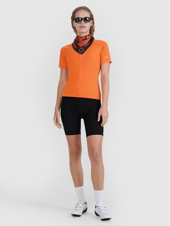 4F 4F Maglietta da ciclismo 4FWSS25TFTSF1291-70S Arancione Slim Fit