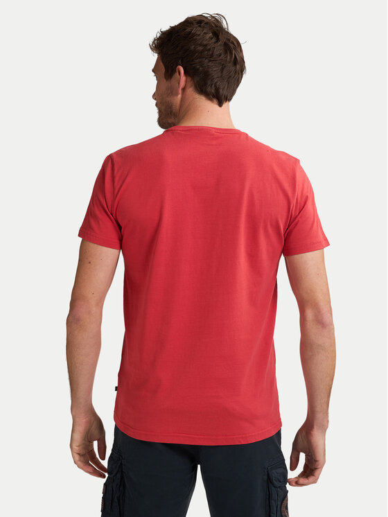 Petrol Industries Petrol Industries T-Shirt M-1050-TSR600 Czerwony Regular Fit