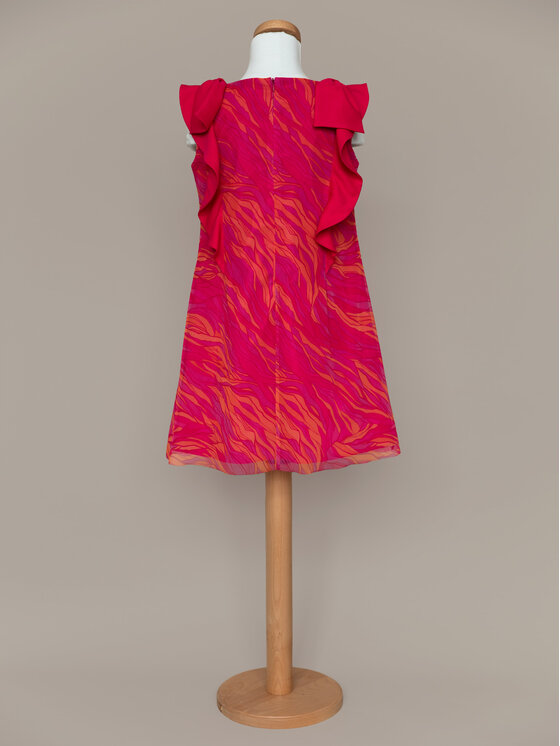 SLY SLY Sukienka elegancka 4W-05A Różowy Comfortable Fit